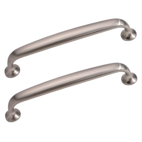 JIALUO0318 Zinklegierung Kleiderschrank Griffe Möbelgriffe Türgriff Schrankgriffe Schubladengriff Küchengriffe Möbelknöpfe 2 Stück (Matte Brushed,Hole Pitch 96mm) von JIALUO0318