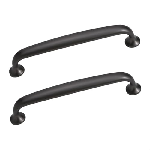 JIALUO0318 Zinklegierung Kleiderschrank Griffe Möbelgriffe Türgriff Schrankgriffe Schubladengriff Küchengriffe Möbelknöpfe 2 Stück (Titanium Grey,Hole Pitch 96mm) von JIALUO0318