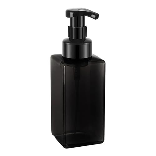 450/600ML Schäumende Seife Spender Küche Arbeitsplatte Hand Seife Gerichte Flüssigkeit Container Flasche Leere Nachfüllbare Schaum Flasche for Bathroom Kitchen Home(Black,650ml) von JIANBOHAIRS