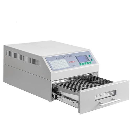 JIANGSS T962A Reflow-Lötmaschine, intelligenter Schubladen-Reflow-Ofen, 1500 W, Reflow-Ofen, Infrarot-IC-Heizungs-Lötmaschine, mikroprozessorgesteuerter Reflow-Ofen von JIANGSS