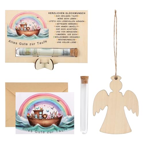 Geldgeschenk zur Taufe aus Holz 14x9cm – Taufgeschenk mit Engelanhänger – Taufgeschenke für Mädchen & Jungen – Geschenk zur Taufe personalisiert – Taufe Geschenk Verpackung für Geld & Gutscheine Geldgeschenk zur Taufe aus Holz 14x9cm – Taufgeschenk mit Engelanhänger – Taufgeschenke für Mädchen & Jungen – Geschenk zur Taufe personalisiert – Taufe Geschenk Verpackung für Geld & Gutscheine von JIANGWON