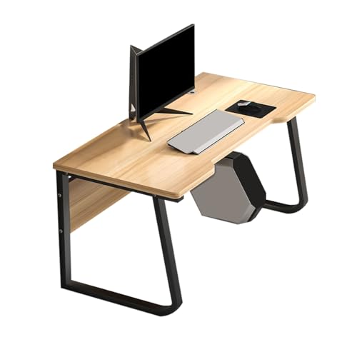 JIANGZAI Büro Tisch，Computer Tisch，gebogener Schreibtisch, ergonomisches Design, geeignet for eine Vielzahl von Szenarien(Beige,120 * 60 * 75cm/47.2 * 23.6 * 29.5in) von JIANGZAI