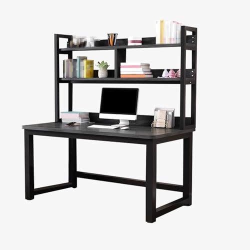 JIANGZAI Computer Tisch，das integrierte Design von Schreibtisch und Bücherregal eignet Sich for eine Vielzahl von Szenarien(Gray,80 * 50 * 169cm/31.5 * 19.7 * 66.5in) von JIANGZAI