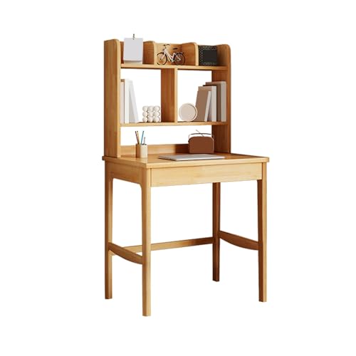 JIANGZAI Schreibtisch，das integrierte Design von Schreibtisch und Bücherregal eignet Sich for eine Vielzahl von Szenarien(Beige) von JIANGZAI