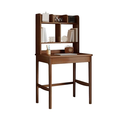 JIANGZAI Schreibtisch，das integrierte Design von Schreibtisch und Bücherregal eignet Sich for eine Vielzahl von Szenarien(Brown) von JIANGZAI