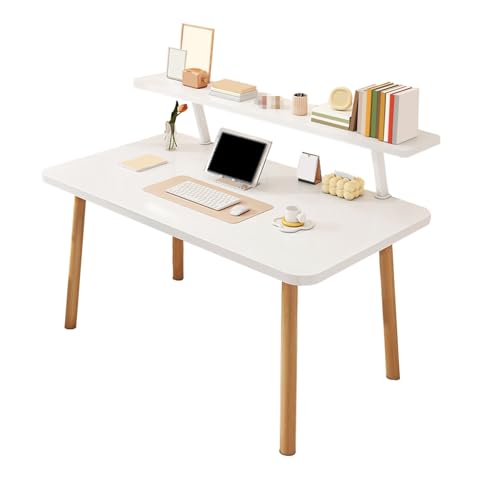 JIANGZAI Tisch，Schreibtisch，abnehmbares Desktop-Bücherregal-Design, geeignet for eine Vielzahl von Szenarien(White,120 * 60 * 75cm/47.2 * 23.6 * 29.5in) von JIANGZAI