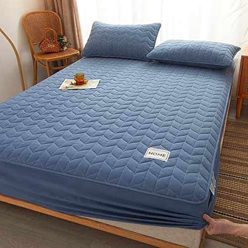 JIANINGHOME Gesteppte Bettlaken 160x200,Matratzen-Bett-Schoner mit Spannumrandung Mikrofaser,weich für extra Komfort verfügbar in Verschiedenen Größen JIANINGHOME Gesteppte Bettlaken 160x200,Matratzen-Bett-Schoner mit Spannumrandung Mikrofaser,weich für extra Komfort verfügbar in Verschiedenen Größen von JIANINGHOME