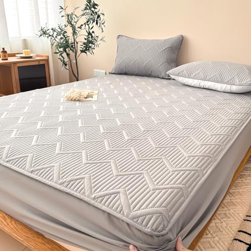 JIANINGHOME Matratzenschoner,50x75cm,Gesteppte spannbettlaken Bis 30 cm Matratzenhöhe bequemes Mikrofasergewebe pflegeleicht von JIANINGHOME