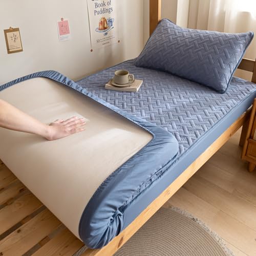 JIANINGHOME Matratzenschoner,80x200,Gesteppte spannbettlaken Bis 30 cm Matratzenhöhe bequemes Mikrofasergewebe pflegeleicht von JIANINGHOME