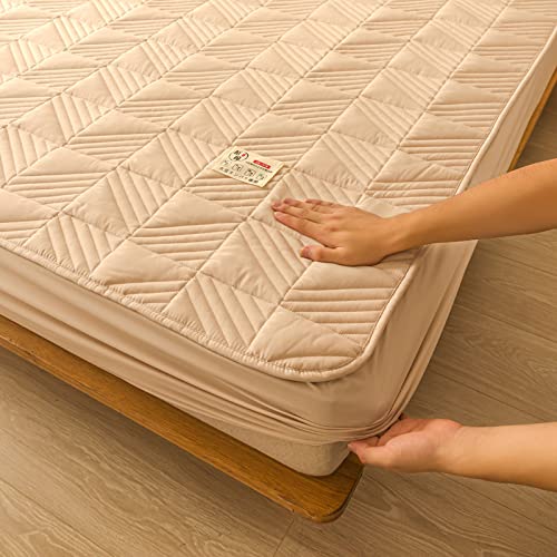 JIANINGHOME Mikrofaser, gesteppt, wasserdicht, vollständig anliegend (King-Size),180x200+25cm von JIANINGHOME