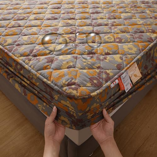 JIANINGHOME dick gestepptes Spannbettlaken 120x200,Matratzen-Bett-Schoner mit Spannumrandung Mikrofaser,weich für extra Komfort verfügbar in Verschiedenen Größen JIANINGHOME dick gestepptes Spannbettlaken 120x200,Matratzen-Bett-Schoner mit Spannumrandung Mikrofaser,weich für extra Komfort verfügbar in Verschiedenen Größen von JIANINGHOME