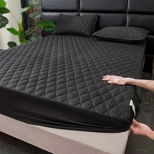 JIANINGHOME wasserdichte Spannbettlaken 180x200,Matratzen-Bett-Schoner mit Spannumrandung|Auch für Boxspring-Betten von JIANINGHOME