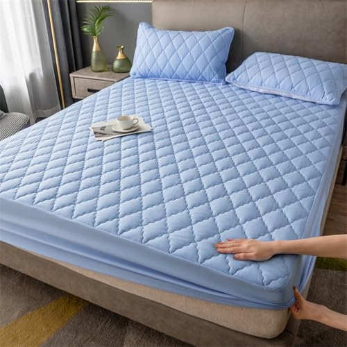JIANINGHOME wasserdichte Spannbettlaken 180x200,Matratzen-Bett-Schoner mit Spannumrandung|Auch für Boxspring-Betten von JIANINGHOME