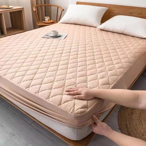 JIANINGHOME wasserdichte Spannbettlaken 180x200,Matratzen-Bett-Schoner mit Spannumrandung|Auch für Boxspring-Betten von JIANINGHOME