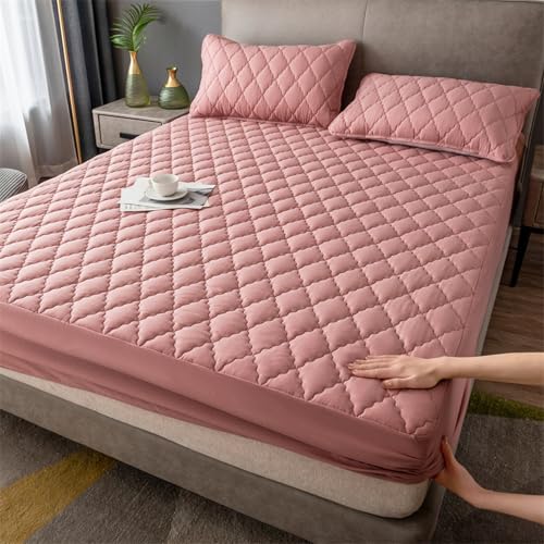 JIANINGHOME wasserdichte Spannbettlaken 180x220,Matratzen-Bett-Schoner mit Spannumrandung|Auch für Boxspring-Betten von JIANINGHOME
