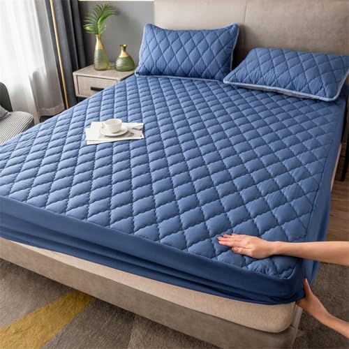 JIANINGHOME wasserdichte Spannbettlaken 90x200,Matratzen-Bett-Schoner mit Spannumrandung|Auch für Boxspring-Betten von JIANINGHOME