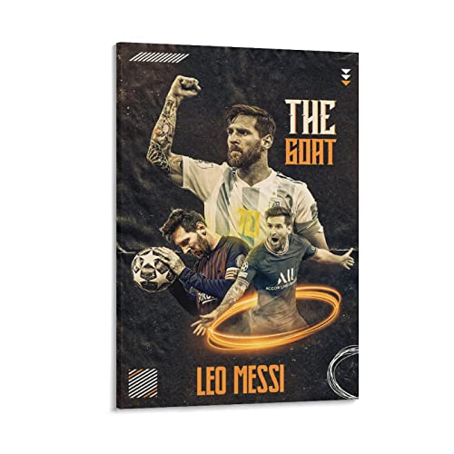 Fußball Star Messi Goat Art Poster Inspirational Collection Wandkunst Bild Malerei Poster Leinwanddruck Poster Artwo von JIANJIE