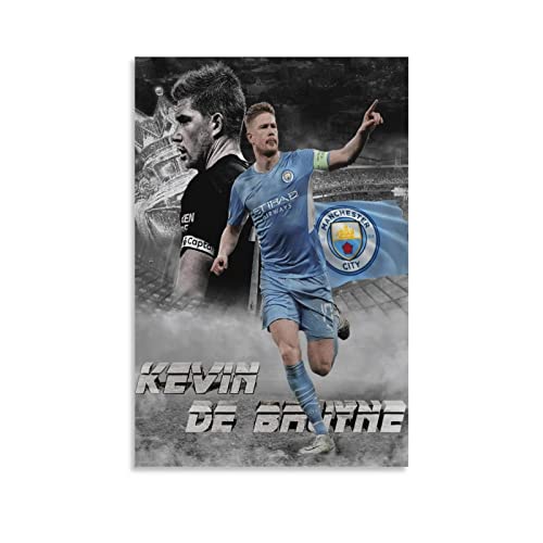 JIANJIE Kevin De Bruyne Fußball Star Inspirational Sports Art Poster (2) Leinwand Poster Wandkunst Bild Drucke Hängende Foto de von JIANJIE