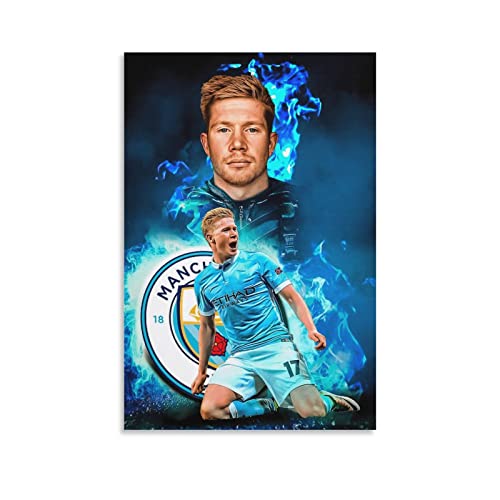 JIANJIE Kevin De Bruyne Fußball Star Sports Poster Künstlerisches Design (2) Kunstposter Leinwand Malerei Dekor Wanddruck Foto Home M von JIANJIE