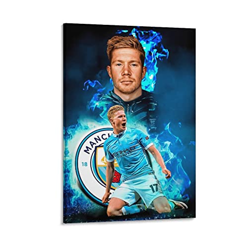 JIANJIE Kevin De Bruyne Fußball Star Sports Poster Künstlerisches Design (2) Kunstwerke Leinwand Poster Wandkunst Drucke Home Modern Decor von JIANJIE