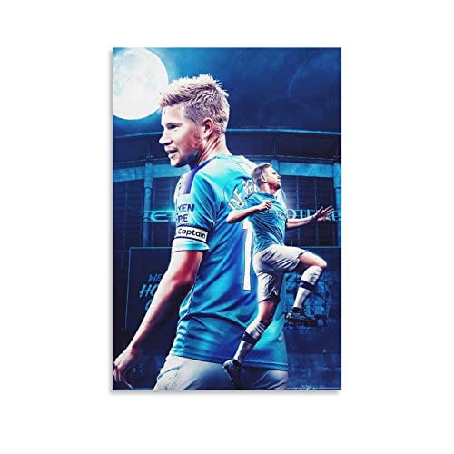 JIANJIE Kevin De Bruyne Sports Celebrity Poster Fußball Star (2) Poster Coole Kunstwerke Malerei Wandkunst Leinwand Drucke Hängend P von JIANJIE