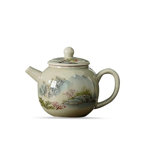 Landschaftskeramik Wasserkocher Vintage Teekanne Teezeremonie Set Milch Oolong Tee Tie Guan Yin Jasmin Antikes Teegeschirr Typ von JIANNA