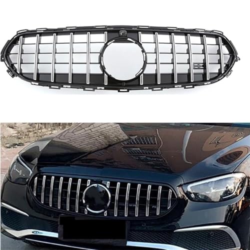 JIANXKILB Kühlergrill Außentuning-Zubehörteile für Mercedes Benz E Class W213 2021 2022 2023, Auto Frontgrill Vorderen Stoßfänger Grill Auto Grill Ersatz Zubehör von JIANXKILB