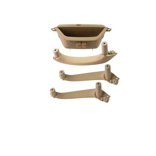 JIANYISR Auto Griff Innentür 4PCS LHD/RHD Für X3 X4 F25 F26 2011-2015 2016 Volle Set Innen Tür Griff Panel Trim Abdeckung 51417250307 51419209213(LHD BEIGE) von JIANYISR