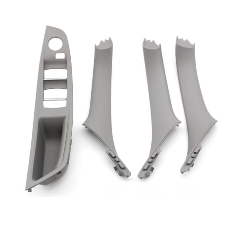 JIANYISR Auto Griff Innentür 4PCS LHD Innen Links Rechts Türgriff Kit Für 5 Serie F10 F11 520i 523i 525i 528i 530i 51417225867 51417225865(LHD Gray Set) von JIANYISR