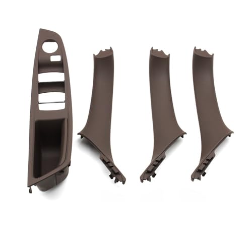 JIANYISR Auto Griff Innentür 4PCS LHD Innen Links Rechts Türgriff Kit Für 5 Serie F10 F11 520i 523i 525i 528i 530i 51417225867 51417225865(LHD Moka Set) von JIANYISR