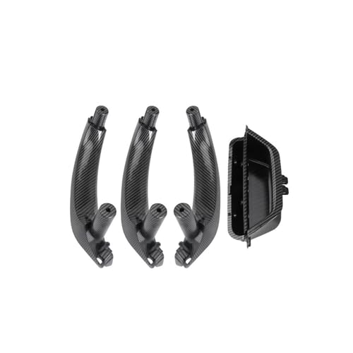 JIANYISR Auto Griff Innentür LHD RHD Auto Innen Tür Griff Innere Panel Pull Trim Abdeckung Griff Sets 4PCS Armlehne Für X3 X4 Für Serie F25 F26(RHD Carbon Fiber) von JIANYISR