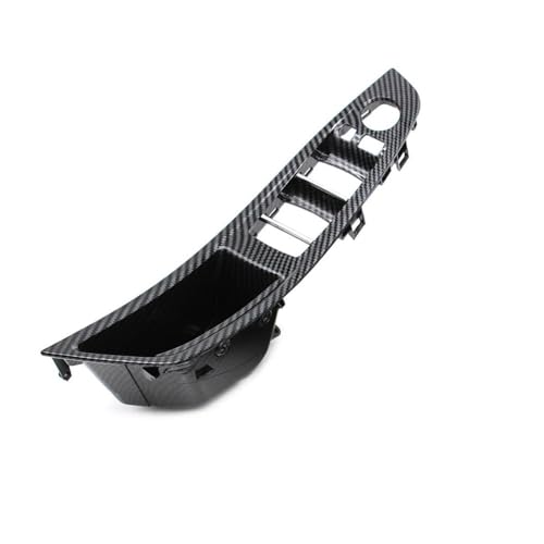 JIANYISR Auto Griff Innentür LHD RHD Carbon Fiber Innen Tür Armlehne Pull Griff Panel Trim Für 5 Serie F10 F11 520i 523i 525i 528i 530i 535i(Front Left Armrest) von JIANYISR