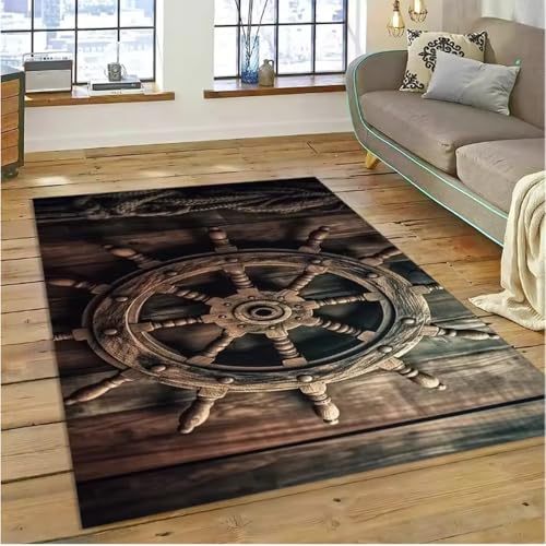 JIAOJING Ancient Navigation Maps Compasses Carpets Living Room Carpet Skid Resistant Rug Washroom Floor Mat 160X280Cm JIAOJING Ancient Navigation Maps Compasses Carpets Living Room Carpet Skid Resistant Rug Washroom Floor Mat 160X280Cm von JIAOJING