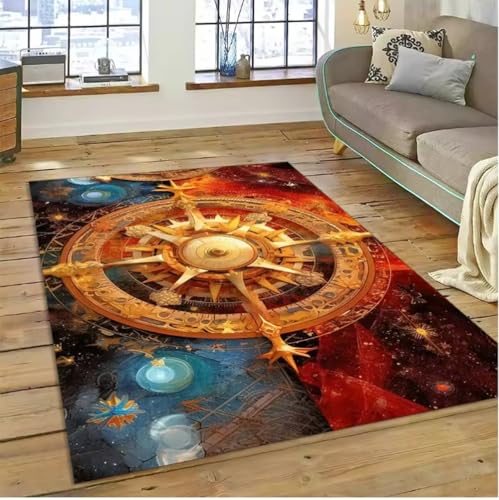 JIAOJING Antike Seekarte KartTeppich Schlafzimmer Vollabdeckung Wohnzimmerteppich Weiche Matte 160X280Cm JIAOJING Antike Seekarte KartTeppich Schlafzimmer Vollabdeckung Wohnzimmerteppich Weiche Matte 160X280Cm von JIAOJING