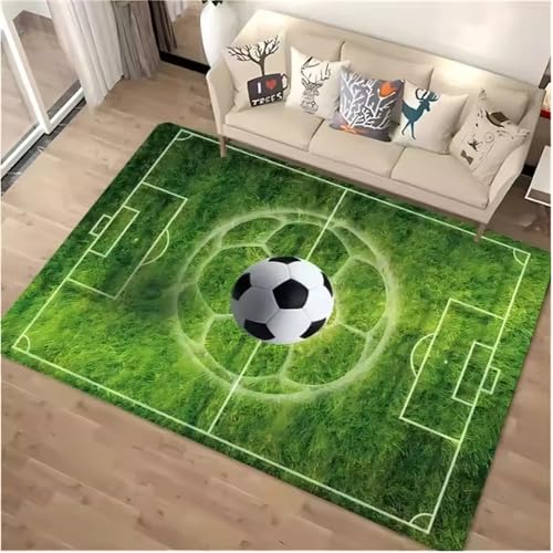 JIAOJING Ball Sports Thema Cartoon Teppich Fußball Fußmatte Für Schlafzimmer Fußballteppiche Stilvoller Wohnzimmer- Und Flurteppich 160X230Cm JIAOJING Ball Sports Thema Cartoon Teppich Fußball Fußmatte Für Schlafzimmer Fußballteppiche Stilvoller Wohnzimmer- Und Flurteppich 160X230Cm von JIAOJING