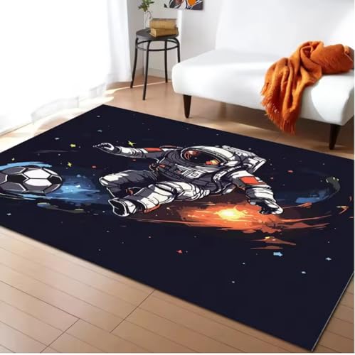 JIAOJING Ballspiel Fußball Bedruckter Teppich Schlafzimmer Neben Bodenmatte Moderner Rutschfester Salon-Sofa-Boden-Dekor-Teppich 140X200Cm JIAOJING Ballspiel Fußball Bedruckter Teppich Schlafzimmer Neben Bodenmatte Moderner Rutschfester Salon-Sofa-Boden-Dekor-Teppich 140X200Cm von JIAOJING