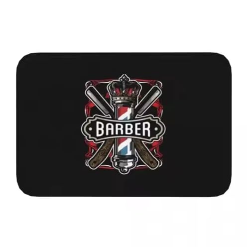 JIAOJING Barber Shop Matte Willkommen Fußmatte Balkon Indoor Flur Veranda Eingang Boden Teppich Waschbar Badezimmer Küche Teppich 100X160Cm JIAOJING Barber Shop Matte Willkommen Fußmatte Balkon Indoor Flur Veranda Eingang Boden Teppich Waschbar Badezimmer Küche Teppich 100X160Cm von JIAOJING