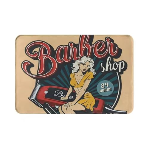 JIAOJING Barber Shop Matte Willkommen Fußmatte Balkon Indoor Flur Veranda Eingang Boden Teppich Waschbar Badezimmer Küche Teppich 160X230Cm JIAOJING Barber Shop Matte Willkommen Fußmatte Balkon Indoor Flur Veranda Eingang Boden Teppich Waschbar Badezimmer Küche Teppich 160X230Cm von JIAOJING