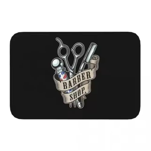 JIAOJING Barber Shop Matte Willkommen Fußmatte Balkon Indoor Flur Veranda Eingang Boden Teppich Waschbar Badezimmer Küche Teppich 160X280Cm JIAOJING Barber Shop Matte Willkommen Fußmatte Balkon Indoor Flur Veranda Eingang Boden Teppich Waschbar Badezimmer Küche Teppich 160X280Cm von JIAOJING