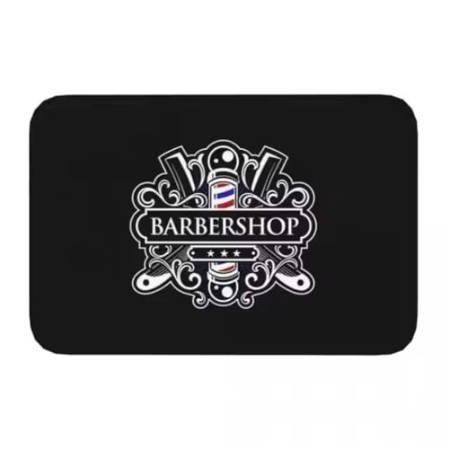JIAOJING Barber Shop Matte Willkommen Fußmatte Balkon Indoor Flur Veranda Eingang Boden Teppich Waschbar Badezimmer Küche Teppich 50X80Cm JIAOJING Barber Shop Matte Willkommen Fußmatte Balkon Indoor Flur Veranda Eingang Boden Teppich Waschbar Badezimmer Küche Teppich 50X80Cm von JIAOJING