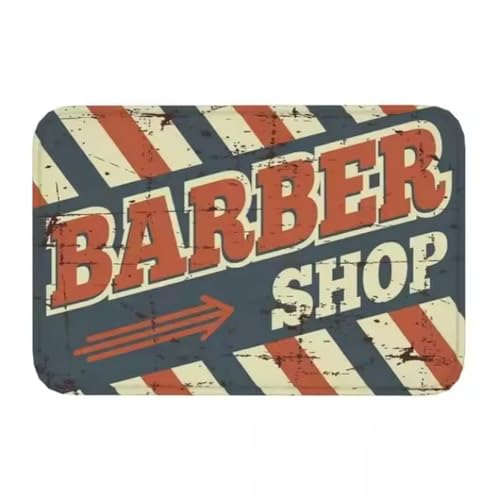 JIAOJING Barber Shop Matte Willkommen Fußmatte Balkon Indoor Flur Veranda Eingang Boden Teppich Waschbar Badezimmer Küche Teppich 50X80Cm JIAOJING Barber Shop Matte Willkommen Fußmatte Balkon Indoor Flur Veranda Eingang Boden Teppich Waschbar Badezimmer Küche Teppich 50X80Cm von JIAOJING