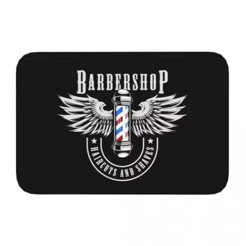 JIAOJING Barber Shop Matte Willkommen Fußmatte Balkon Indoor Flur Veranda Eingang Boden Teppich Waschbar Badezimmer Küche Teppich 50X80Cm JIAOJING Barber Shop Matte Willkommen Fußmatte Balkon Indoor Flur Veranda Eingang Boden Teppich Waschbar Badezimmer Küche Teppich 50X80Cm von JIAOJING