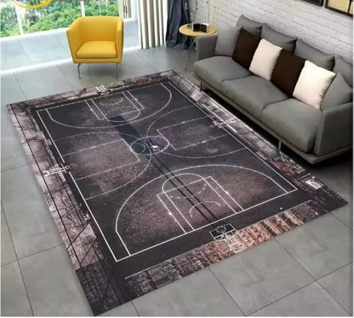 JIAOJING Basketball Cartoon Teppich Indoor rutschfeste Fußmatte Boden Teppich Schlafzimmer Accessoires Dekoration Outdoor Dekor Matte 120X160Cm JIAOJING Basketball Cartoon Teppich Indoor rutschfeste Fußmatte Boden Teppich Schlafzimmer Accessoires Dekoration Outdoor Dekor Matte 120X160Cm von JIAOJING