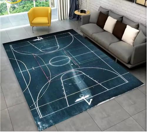 JIAOJING Basketball Cartoon Teppich Indoor rutschfeste Fußmatte Boden Teppich Schlafzimmer Accessoires Dekoration Outdoor Dekor Matte 120X160Cm JIAOJING Basketball Cartoon Teppich Indoor rutschfeste Fußmatte Boden Teppich Schlafzimmer Accessoires Dekoration Outdoor Dekor Matte 120X160Cm von JIAOJING