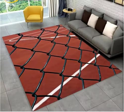 JIAOJING Basketball Cartoon Teppich Indoor rutschfeste Fußmatte Boden Teppich Schlafzimmer Accessoires Dekoration Outdoor Dekor Matte 140X200Cm JIAOJING Basketball Cartoon Teppich Indoor rutschfeste Fußmatte Boden Teppich Schlafzimmer Accessoires Dekoration Outdoor Dekor Matte 140X200Cm von JIAOJING