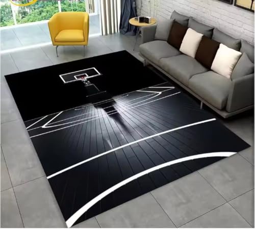 JIAOJING Basketball Cartoon Teppich Indoor rutschfeste Fußmatte Boden Teppich Schlafzimmer Accessoires Dekoration Outdoor Dekor Matte 160X230Cm JIAOJING Basketball Cartoon Teppich Indoor rutschfeste Fußmatte Boden Teppich Schlafzimmer Accessoires Dekoration Outdoor Dekor Matte 160X230Cm von JIAOJING