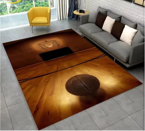 JIAOJING Basketball Cartoon Teppich Indoor rutschfeste Fußmatte Boden Teppich Schlafzimmer Accessoires Dekoration Outdoor Dekor Matte 50X80Cm JIAOJING Basketball Cartoon Teppich Indoor rutschfeste Fußmatte Boden Teppich Schlafzimmer Accessoires Dekoration Outdoor Dekor Matte 50X80Cm von JIAOJING