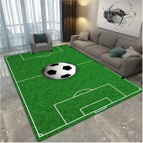 JIAOJING Fußballfeld Muster Wohnzimmer Teppich Für Zuhause Schlafzimmer Dekor rutschfeste Fußmatten Hotel Sofa Couchtisch Teppiche 60X90Cm JIAOJING Fußballfeld Muster Wohnzimmer Teppich Für Zuhause Schlafzimmer Dekor rutschfeste Fußmatten Hotel Sofa Couchtisch Teppiche 60X90Cm von JIAOJING