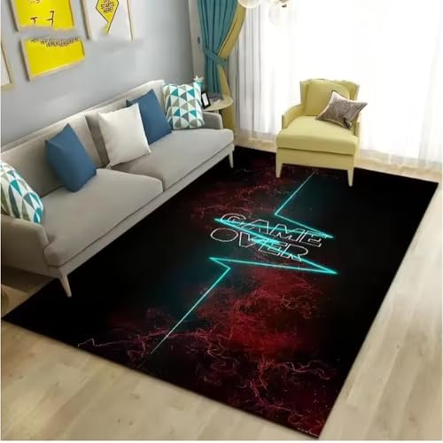JIAOJING Gamepad Muster Teppich Für Wohnzimmer Badezimmer Dekoration Rutschfester Game Controller Teppich Schlafzimmer Spielzimmer Bodenmatte 160X280Cm von JIAOJING