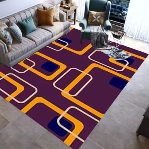 JIAOJING Geometrische ModernTeppiche rutschfeste Bodenmatte Tür Familie Schlafzimmer Teppich Indoor Werfen Yogamatten 160X280Cm von JIAOJING